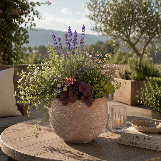 Yamini Terracotta Sphere Planter