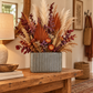 Lilijana Cement Tall Rectangle Pot