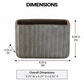 Lilijana Cement Tall Rectangle Pot