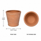 Lilla Artisan Terracotta Planter