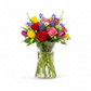 Zyra Clear Glass Gathering Vase
