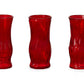 Classic Machine Made Glass Vase 3 Asst-9.75"H-Urban Trends Collection-Clear-Urban Trends Collection
