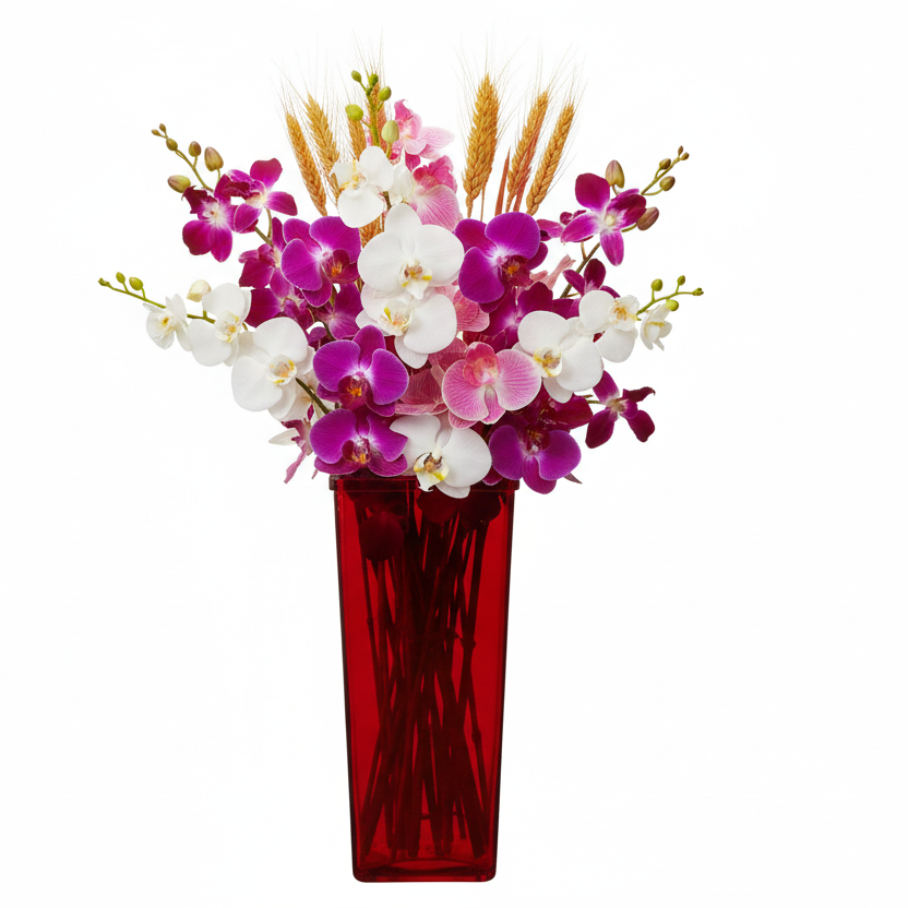 Billie Tapered Square Glass Vase