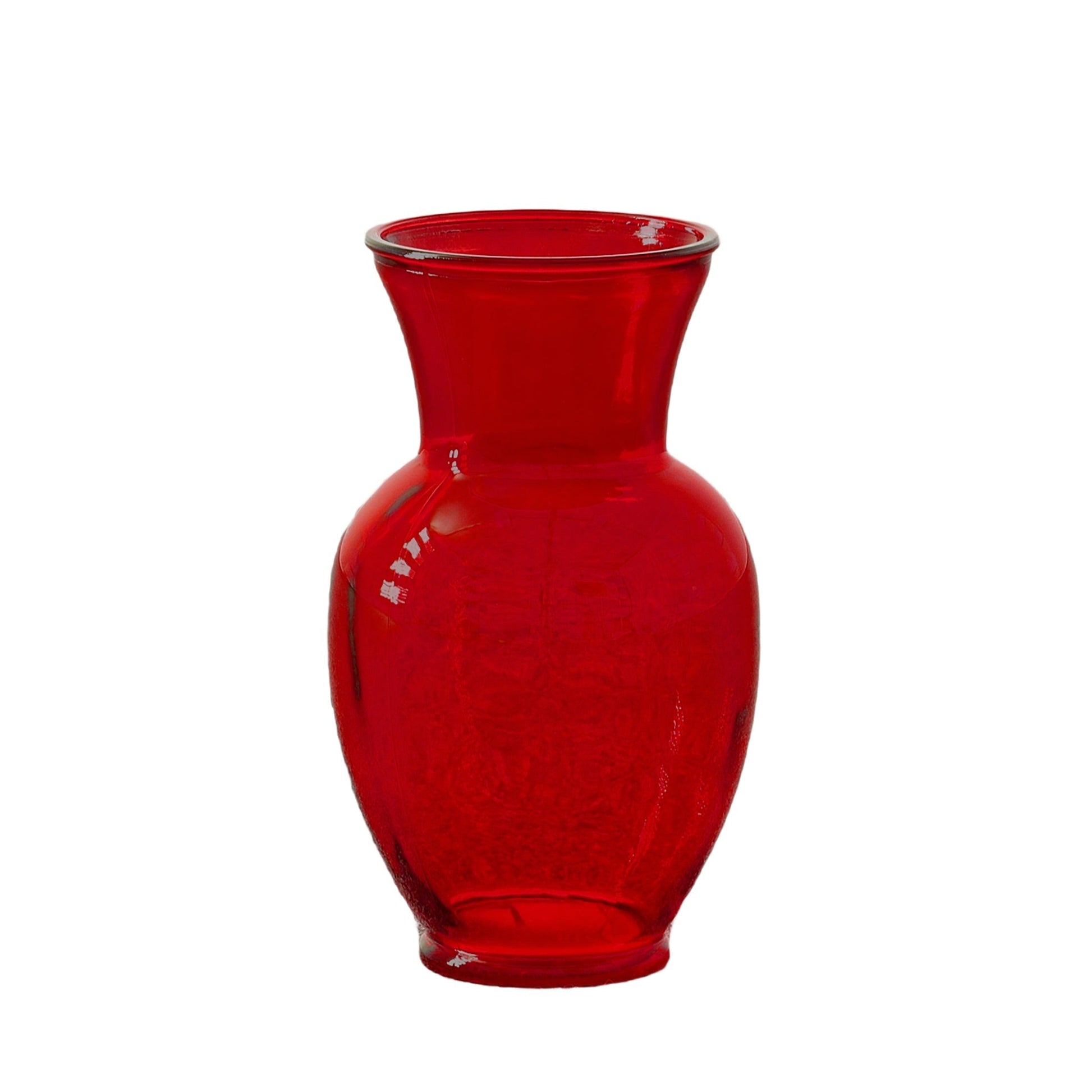 Pavia Ginger Glass Vase-Urban Trends Collection-Small-Red-Urban Trends Collection