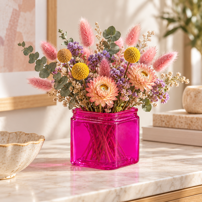 Juno Glass Cube Vase