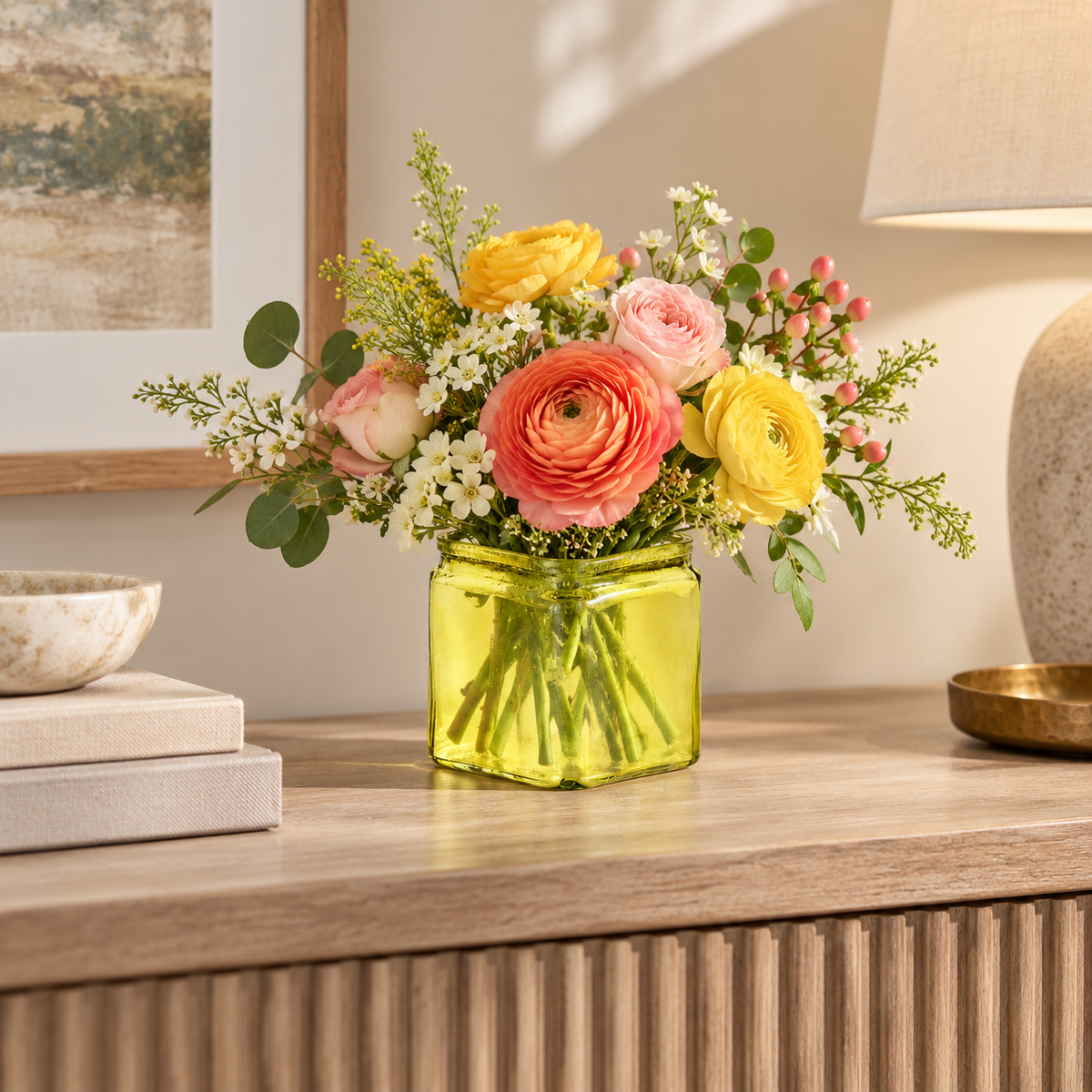 Juno Glass Cube Vase