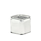 Juno Glass Cube Vase-Urban Trends Collection-Silver-Urban Trends Collection