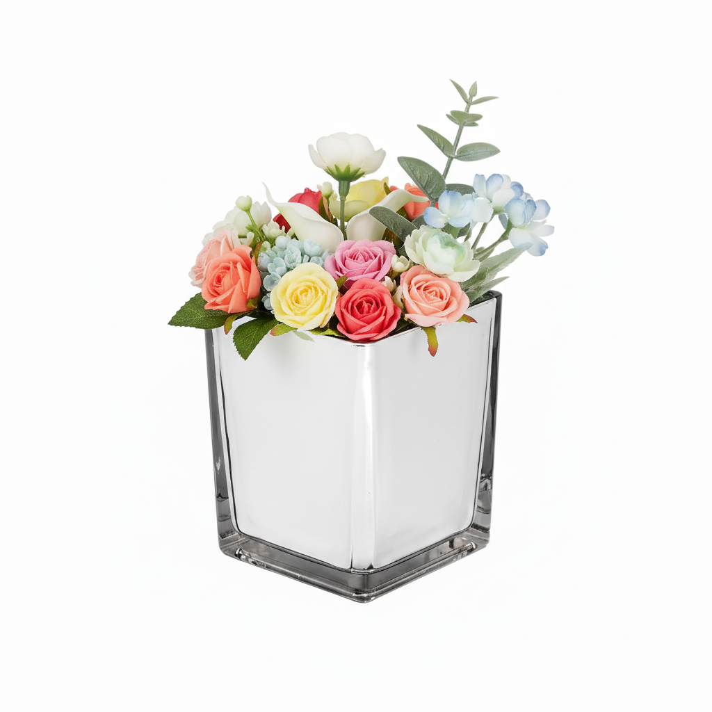 Electra Glass Cube Vase