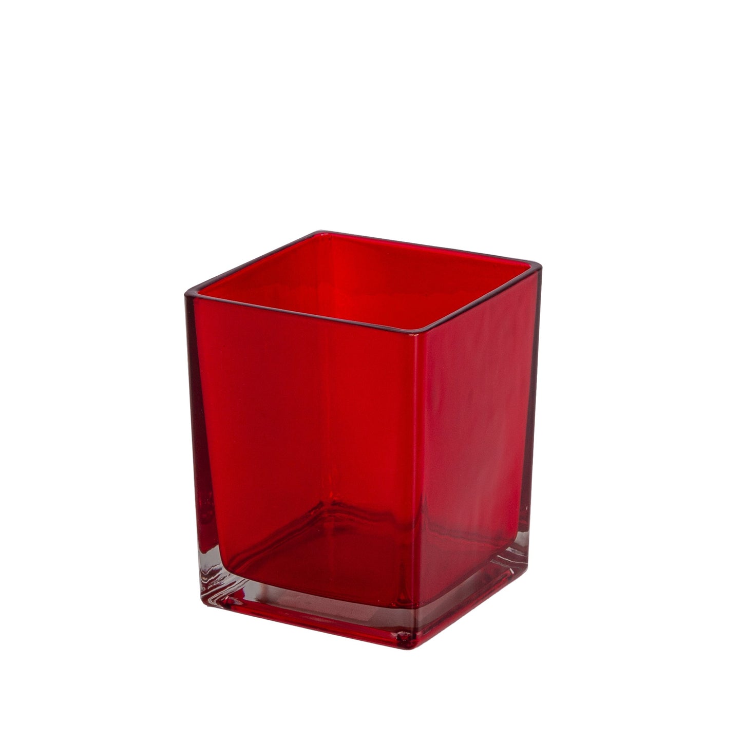 Aeris Glass Cube Vase-Urban Trends Collection-Urban Trends Collection