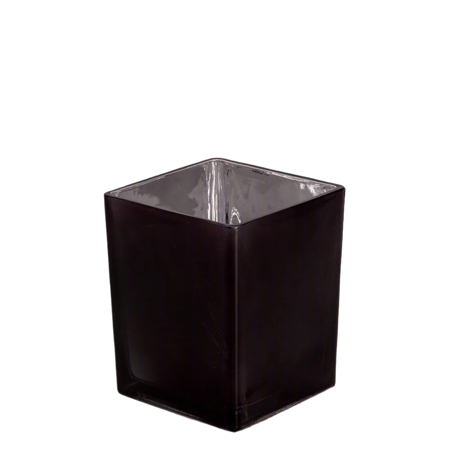 Aeris Glass Cube Vase-Urban Trends Collection-Urban Trends Collection