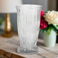 Jovelle Ribbed Glass Floral Vase