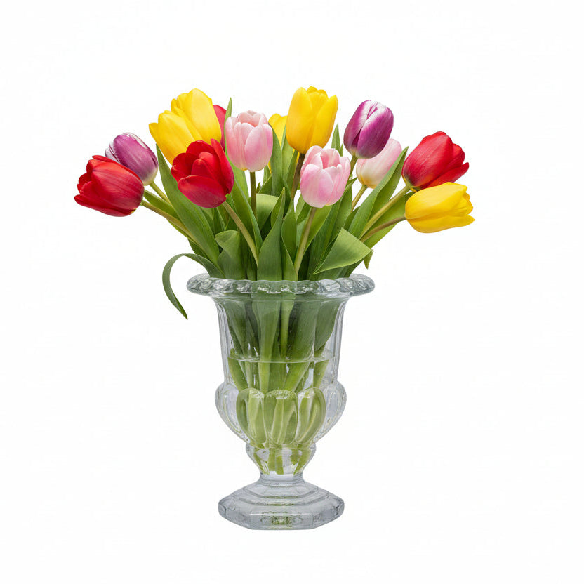 Femi Machine-Made Glass Urn Vase