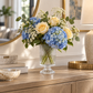 Kya Textured Pedestal Glass Vase