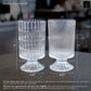 Kya Textured Pedestal Glass Vase