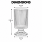 Kya Textured Pedestal Glass Vase