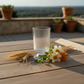 Kya Textured Pedestal Glass Vase