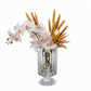 Kya Textured Pedestal Glass Vase