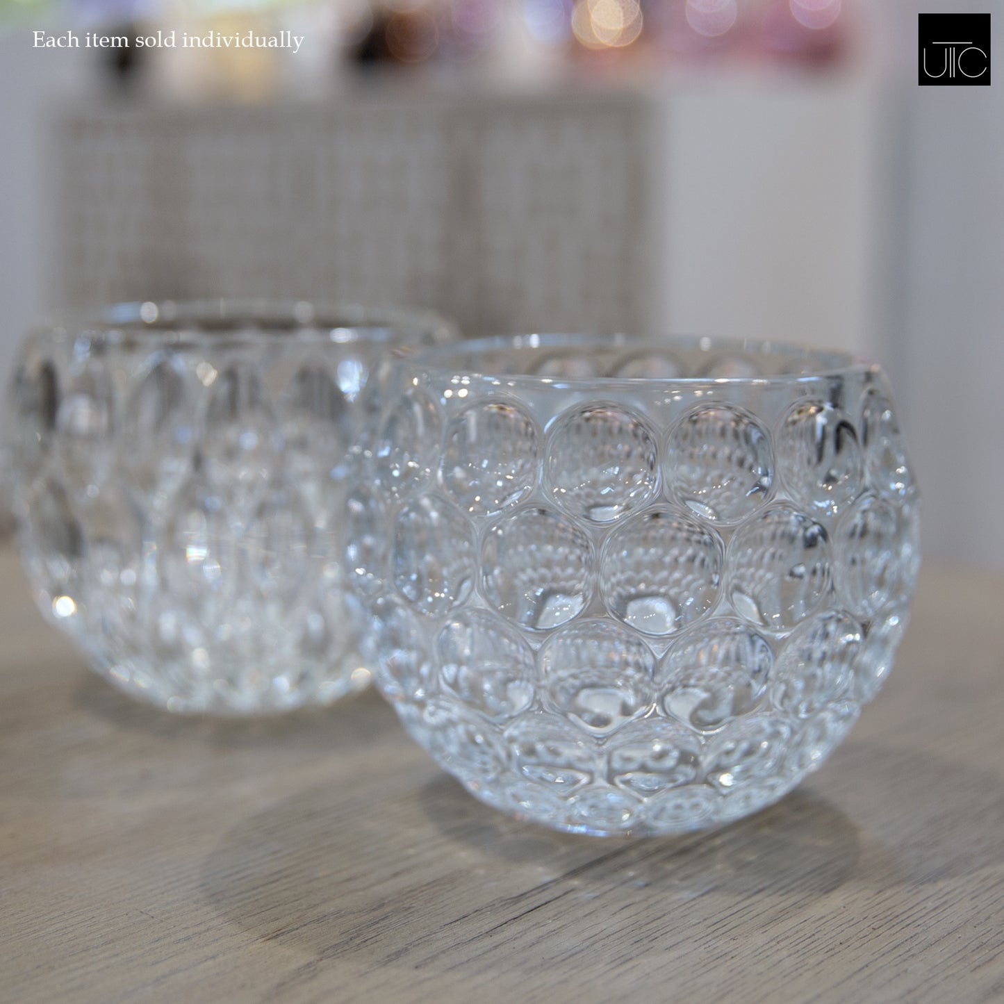 Kendi Textured Glass Bowl Vase