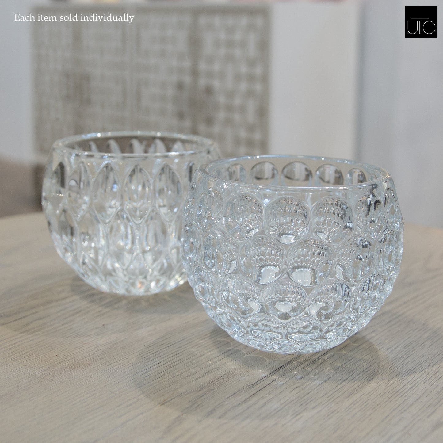 Kendi Textured Glass Bowl Vase