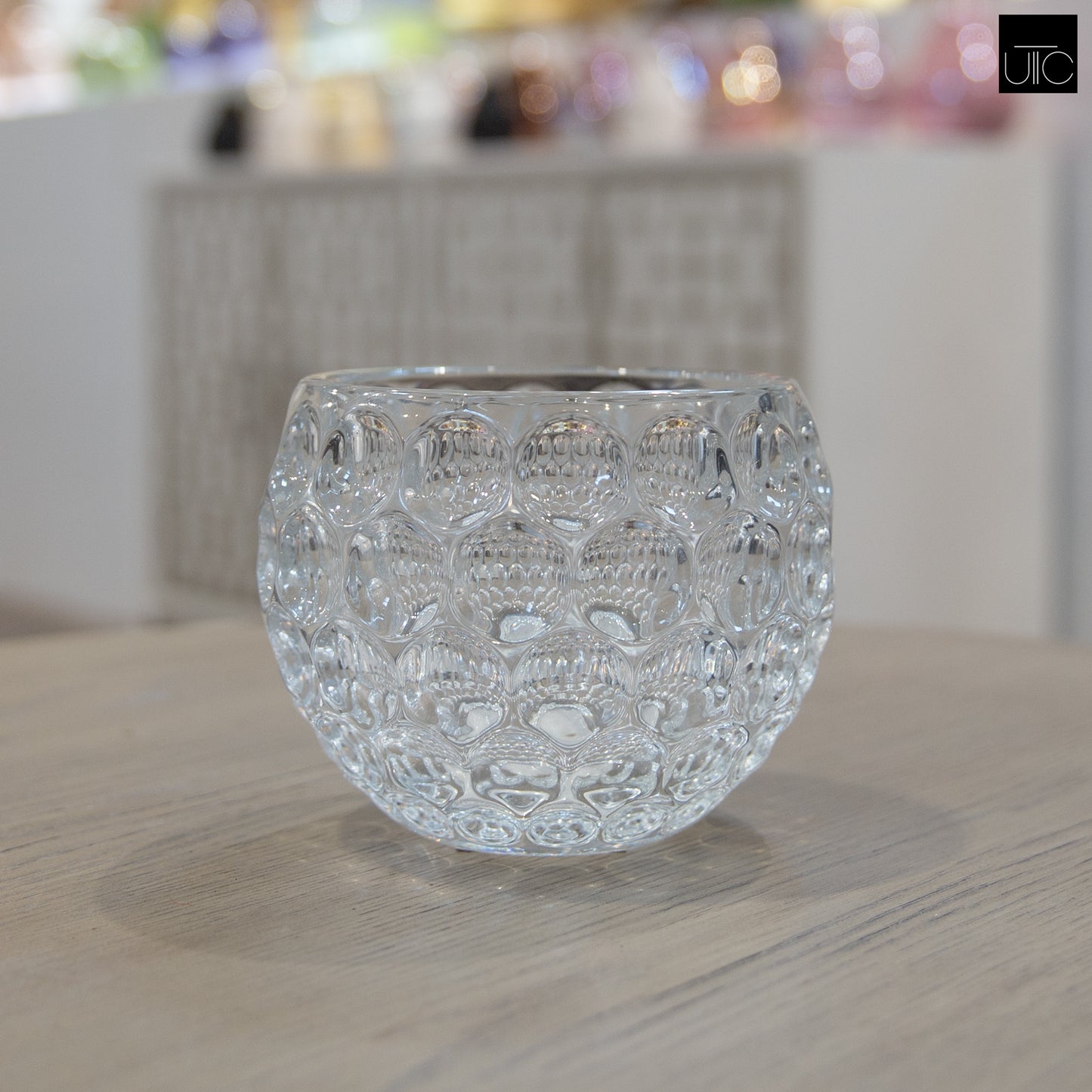 Kendi Textured Glass Bowl Vase