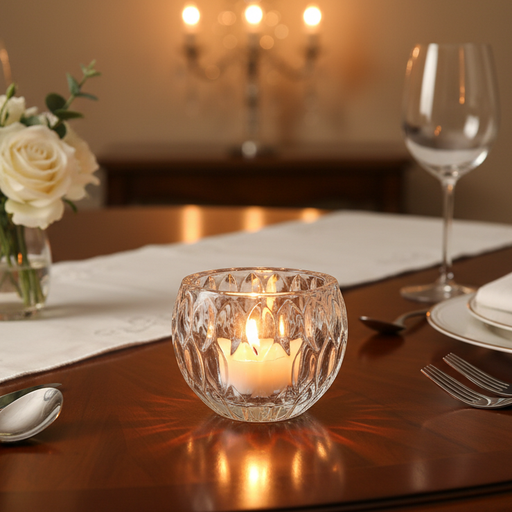 Kendi Textured Glass Bowl Vase