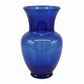 Evian Ginger Glass Vase with Bulbous Body & Flared Rim