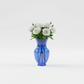 Evian Ginger Glass Vase with Bulbous Body & Flared Rim