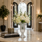 Cece Fluted Glass Pedestal Vase