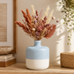 Maelle Speckled Round Ceramic Vase