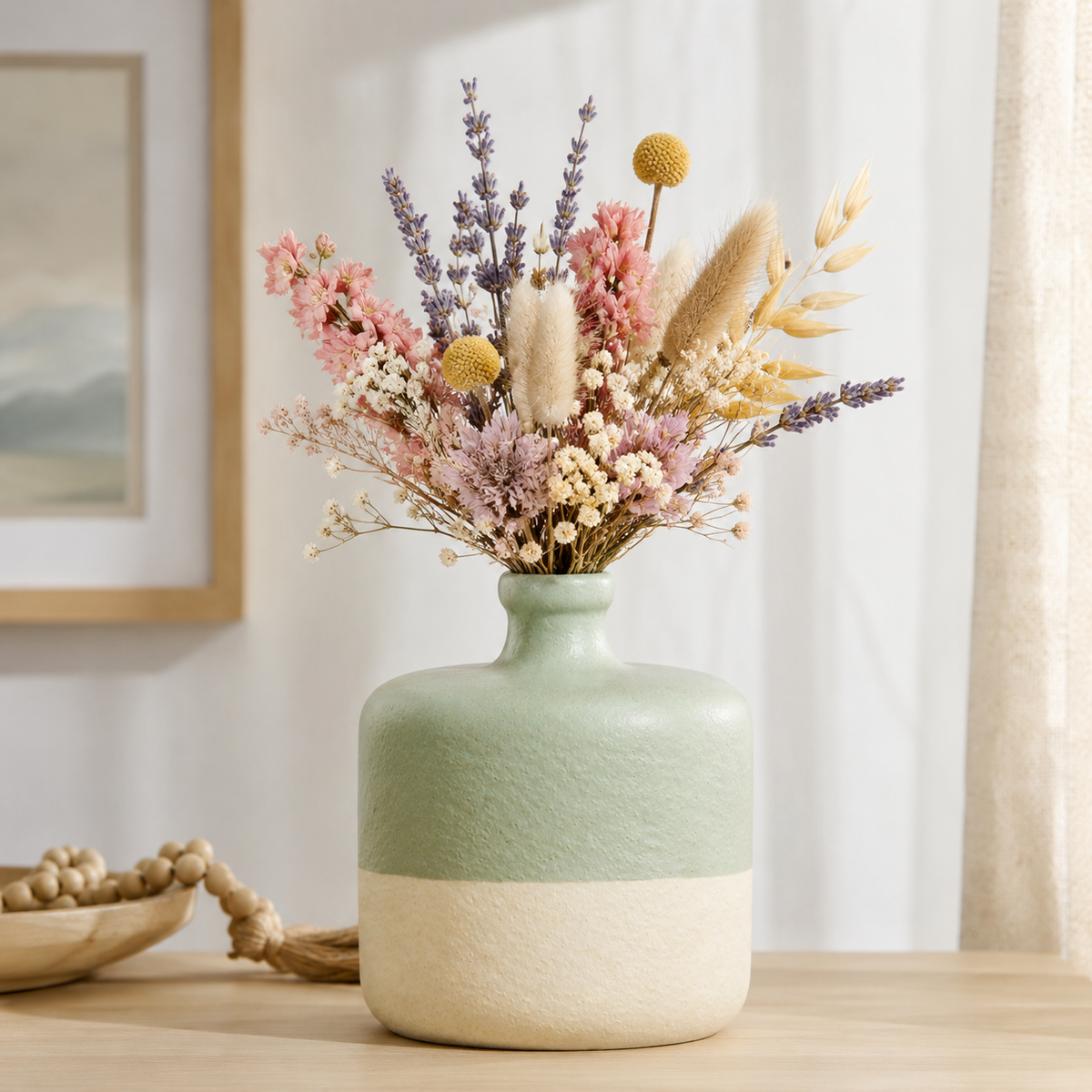 Maelle Speckled Round Ceramic Vase