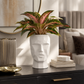 Mavrik Pixelated Head Ceramic Pot