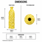 Maya Wrinkled Ceramic Vase