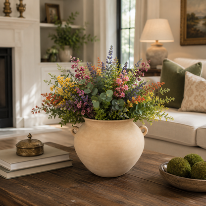 Merla Amphora-Style Double Loop Terracotta Vase