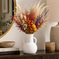 Milenne White Ring-Handled Ceramic Vase
