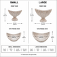 Millie Fluted Cement Compote Bowl