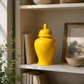 Moshe Yellow Ceramic Ginger Jar