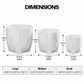 Myora Marble Tripod Planter Set (Set of 3)