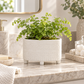 Naya Ceramic Oval Tribal Pot with Stand