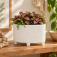 Naya Ceramic Oval Tribal Pot with Stand