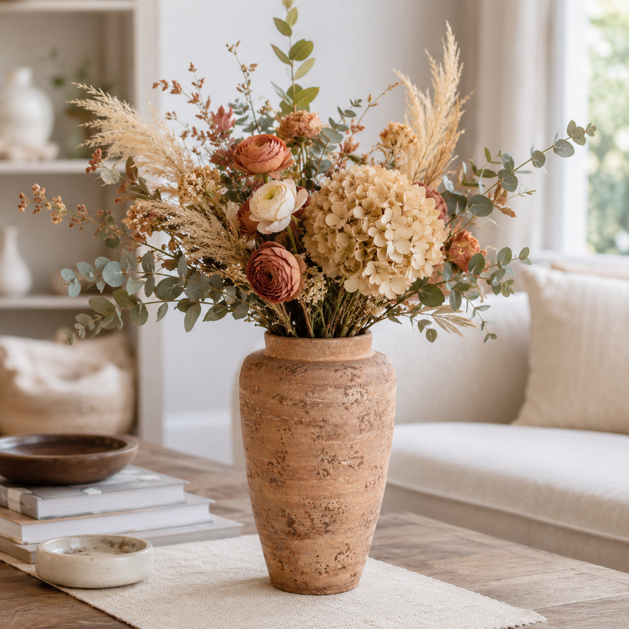 Nithya Handcrafted Cylindrical Textured Vase