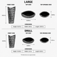 Niven Honeycomb Oval Metallic Vase