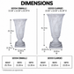 Niya Classic Fiberglass Urn Planter with Pedestal