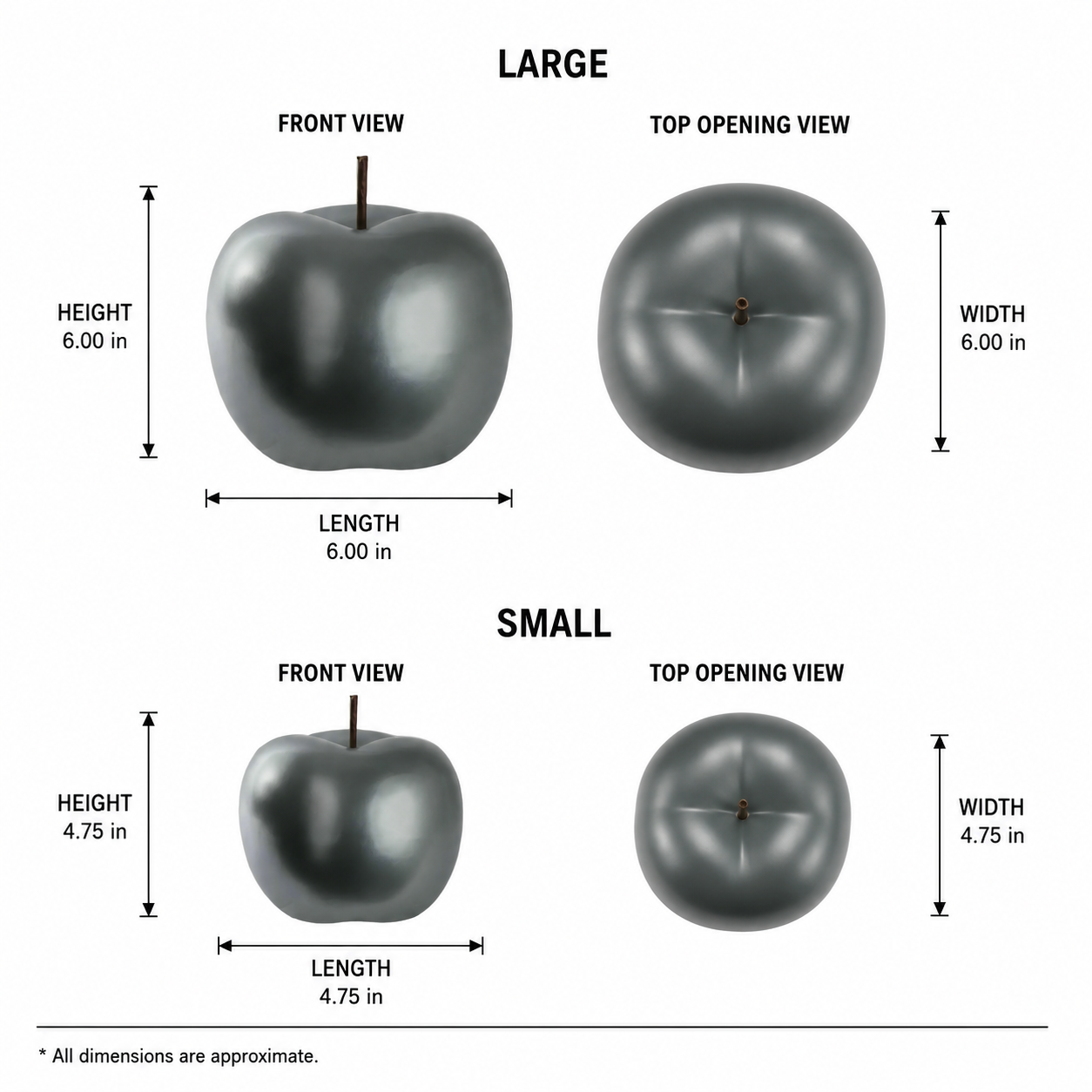 Nolyn Ceramic Apple Decor