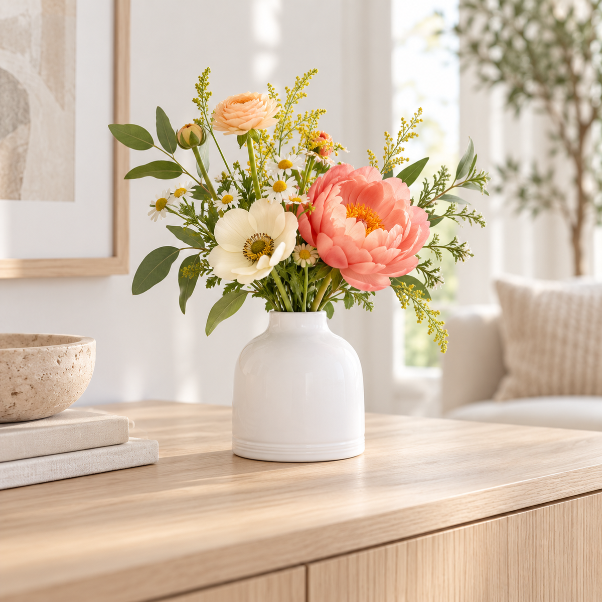 Oren Round Ceramic Vase