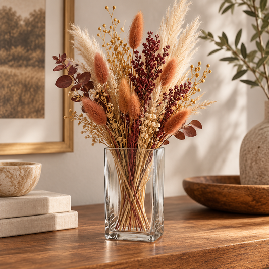 Harriet Clear Glass Block Vase