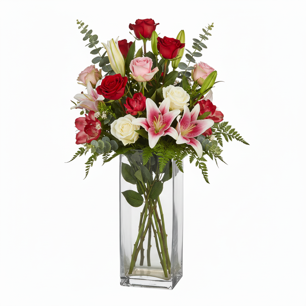 Joren Rectangle Clear Glass Vase