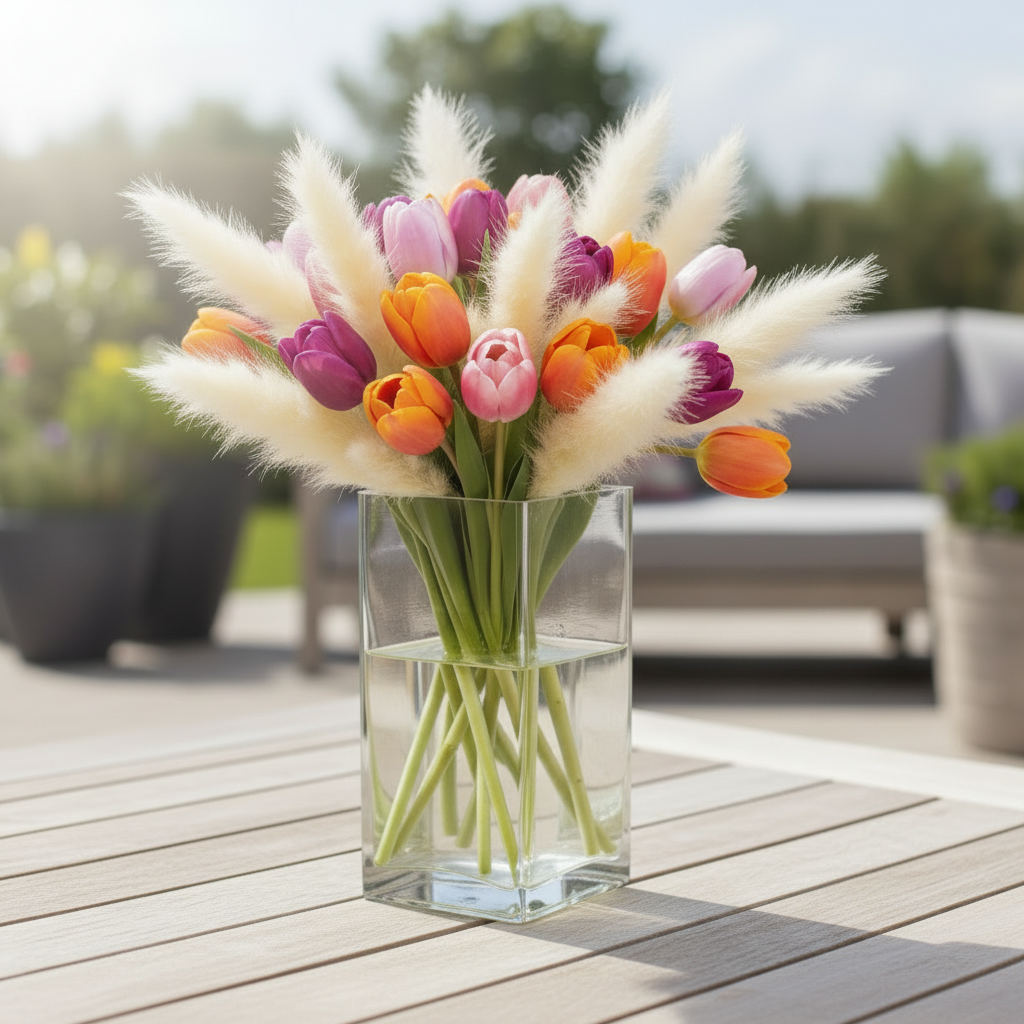 Joren Rectangle Clear Glass Vase