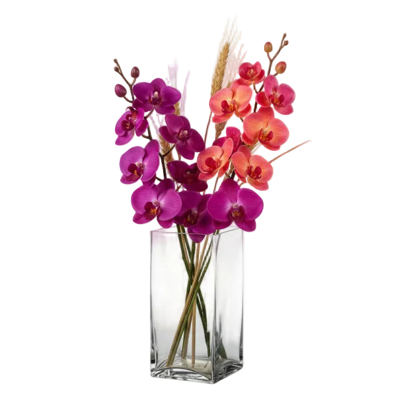 Rectangle Glass Vase-Urban Trends Collection-Clear-4x3x8-Urban Trends Collection