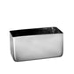 Rectangler Glass Vase-Urban Trends Collection-Silver-8x4x4-Urban Trends Collection
