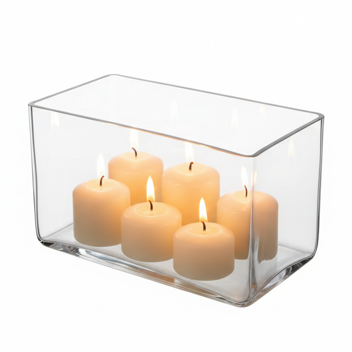 Aeloria Rectangular Glass Vase